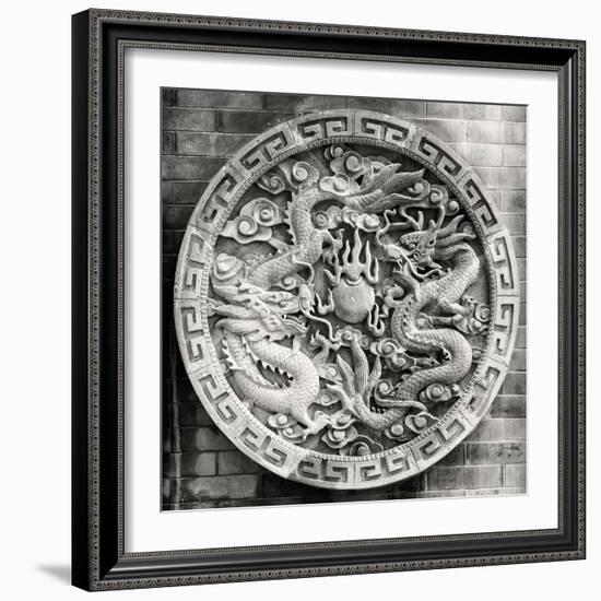 China 10MKm2 Collection - Chinese ancient Sculpture Dragons-Philippe Hugonnard-Framed Photographic Print