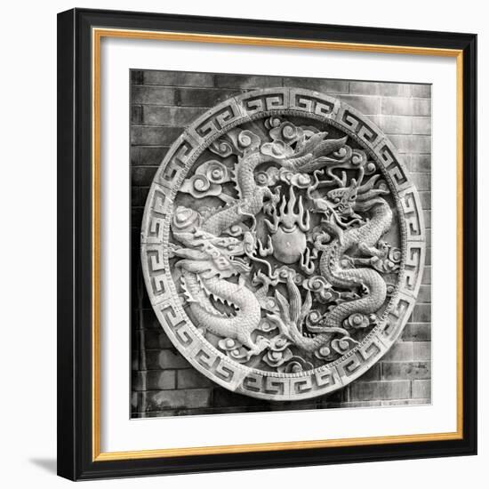 China 10MKm2 Collection - Chinese ancient Sculpture Dragons-Philippe Hugonnard-Framed Photographic Print