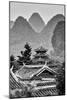 China 10MKm2 Collection - Chinese Buddhist Temple with Karst Mountains-Philippe Hugonnard-Mounted Photographic Print