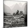 China 10MKm2 Collection - Chinese Buddhist Temple with Karst Mountains-Philippe Hugonnard-Mounted Photographic Print