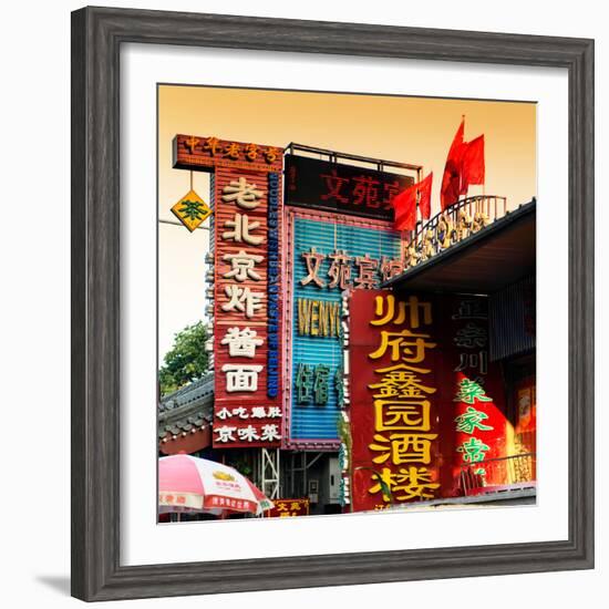 China 10MKm2 Collection - Chinese Street Atmosphere at Sunset-Philippe Hugonnard-Framed Photographic Print