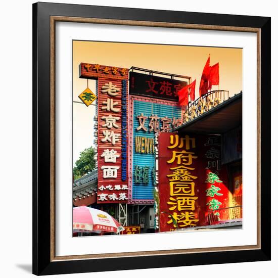 China 10MKm2 Collection - Chinese Street Atmosphere at Sunset-Philippe Hugonnard-Framed Photographic Print