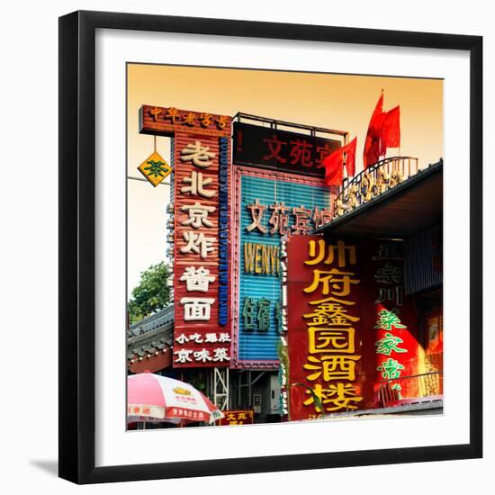 China 10MKm2 Collection - Chinese Street Atmosphere at Sunset-Philippe Hugonnard-Framed Photographic Print