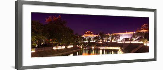 China 10MKm2 Collection - City Night Xi'an-Philippe Hugonnard-Framed Photographic Print