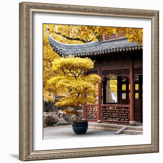 China 10MKm2 Collection - Classical Chinese Pavilion in Autumn-Philippe Hugonnard-Framed Photographic Print