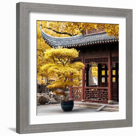 China 10MKm2 Collection - Classical Chinese Pavilion in Autumn-Philippe Hugonnard-Framed Photographic Print