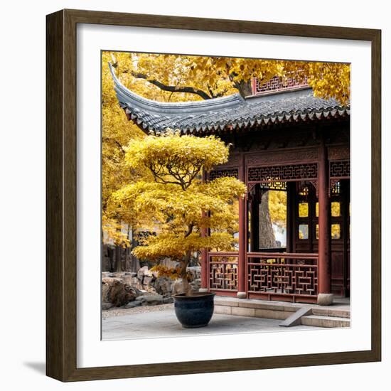 China 10MKm2 Collection - Classical Chinese Pavilion in Autumn-Philippe Hugonnard-Framed Photographic Print