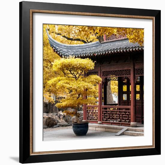 China 10MKm2 Collection - Classical Chinese Pavilion in Autumn-Philippe Hugonnard-Framed Photographic Print