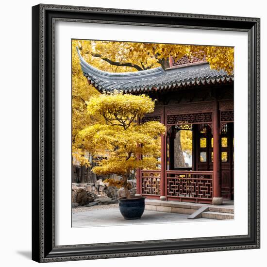 China 10MKm2 Collection - Classical Chinese Pavilion in Autumn-Philippe Hugonnard-Framed Photographic Print