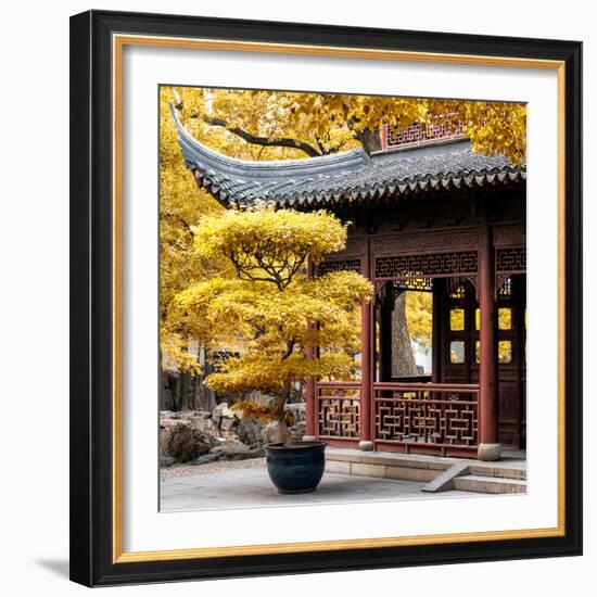 China 10MKm2 Collection - Classical Chinese Pavilion in Autumn-Philippe Hugonnard-Framed Photographic Print