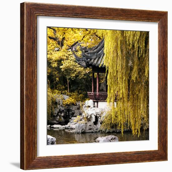 China 10MKm2 Collection - Classical Chinese Pavilion in Autumn-Philippe Hugonnard-Framed Photographic Print