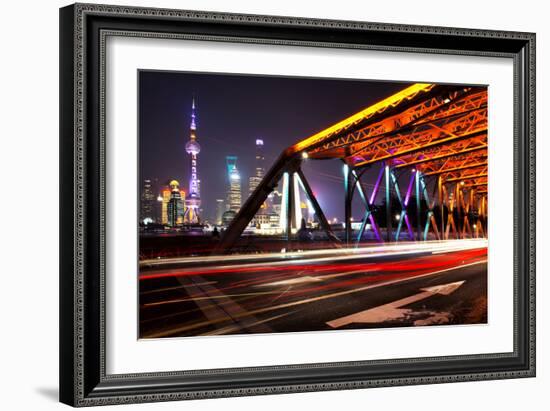 China 10MKm2 Collection - Colorful Garden Bridge - Shanghai-Philippe Hugonnard-Framed Photographic Print