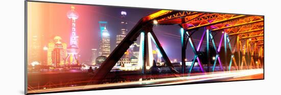 China 10MKm2 Collection - Colorful Garden Bridge - Shanghai-Philippe Hugonnard-Mounted Photographic Print