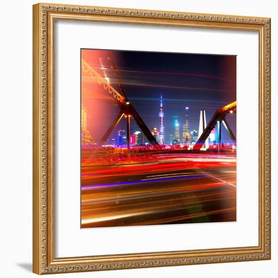 China 10MKm2 Collection - Colorful Garden Bridge - Shanghai-Philippe Hugonnard-Framed Photographic Print