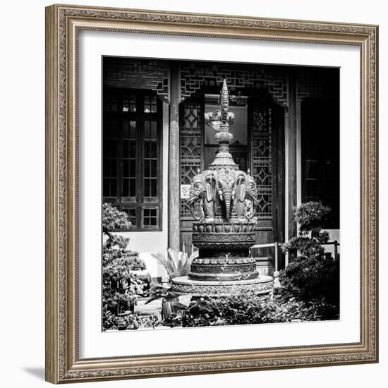 China 10MKm2 Collection - Detail Buddhist Temple - Elephant Statue-Philippe Hugonnard-Framed Photographic Print