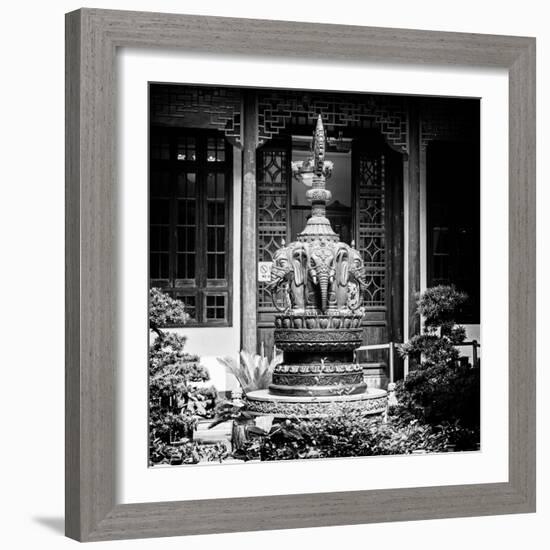 China 10MKm2 Collection - Detail Buddhist Temple - Elephant Statue-Philippe Hugonnard-Framed Photographic Print