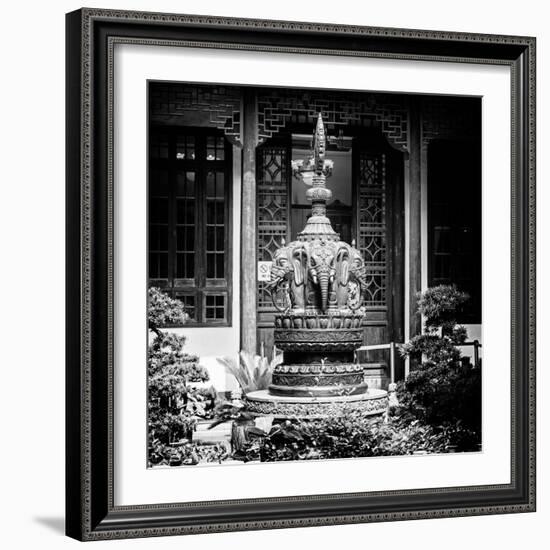 China 10MKm2 Collection - Detail Buddhist Temple - Elephant Statue-Philippe Hugonnard-Framed Photographic Print