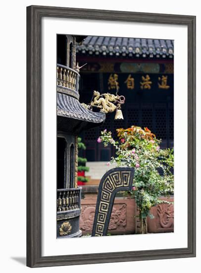China 10MKm2 Collection - Detail of Brazier and Pagoda-Philippe Hugonnard-Framed Photographic Print