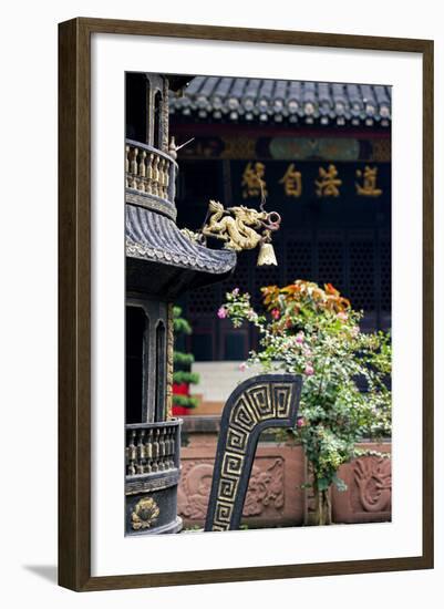 China 10MKm2 Collection - Detail of Brazier and Pagoda-Philippe Hugonnard-Framed Photographic Print