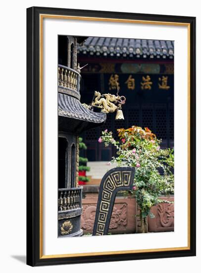 China 10MKm2 Collection - Detail of Brazier and Pagoda-Philippe Hugonnard-Framed Photographic Print