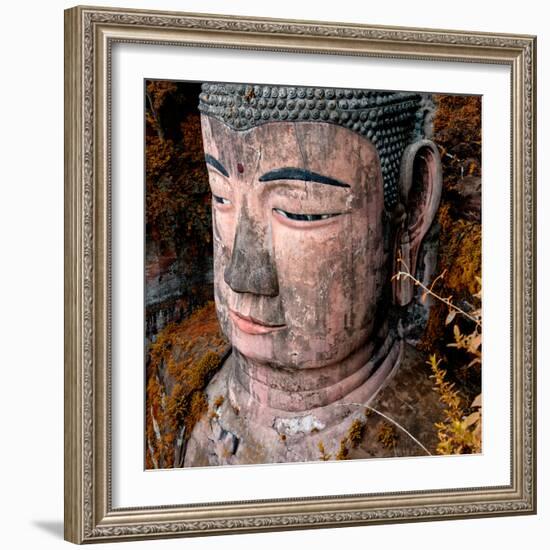 China 10MKm2 Collection - Giant Buddha of Leshan in Autumn-Philippe Hugonnard-Framed Photographic Print