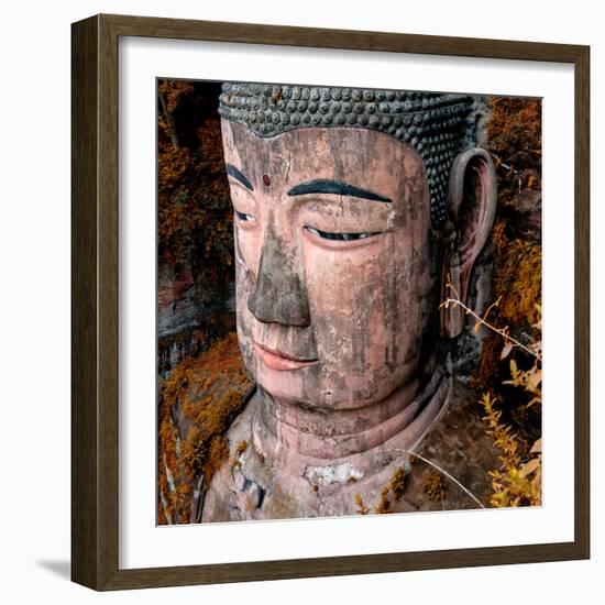 China 10MKm2 Collection - Giant Buddha of Leshan in Autumn-Philippe Hugonnard-Framed Photographic Print