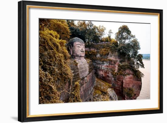 China 10MKm2 Collection - Giant Buddha of Leshan-Philippe Hugonnard-Framed Photographic Print