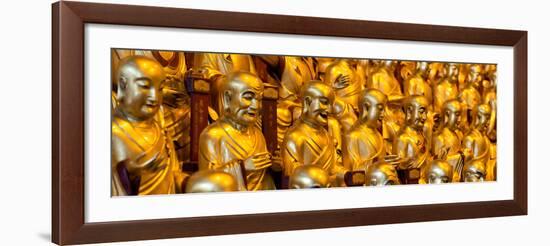 China 10MKm2 Collection - Gold Buddhist Statue in Longhua Temple-Philippe Hugonnard-Framed Photographic Print