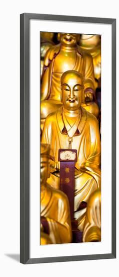 China 10MKm2 Collection - Gold Buddhist Statue in Longhua Temple-Philippe Hugonnard-Framed Photographic Print