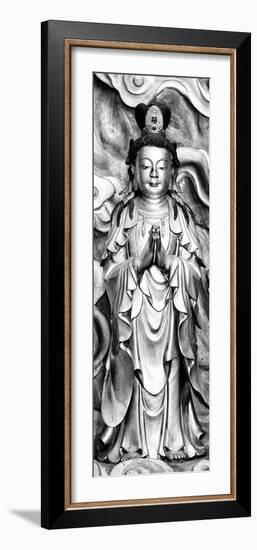 China 10MKm2 Collection - Gold Buddhist Statue in Longhua Temple-Philippe Hugonnard-Framed Photographic Print