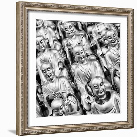 China 10MKm2 Collection - Gold Buddhist Statue in Longhua Temple-Philippe Hugonnard-Framed Photographic Print