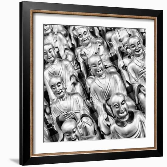 China 10MKm2 Collection - Gold Buddhist Statue in Longhua Temple-Philippe Hugonnard-Framed Photographic Print