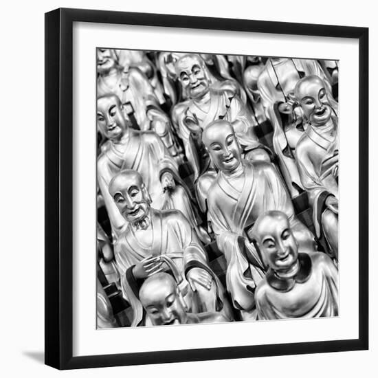 China 10MKm2 Collection - Gold Buddhist Statue in Longhua Temple-Philippe Hugonnard-Framed Photographic Print