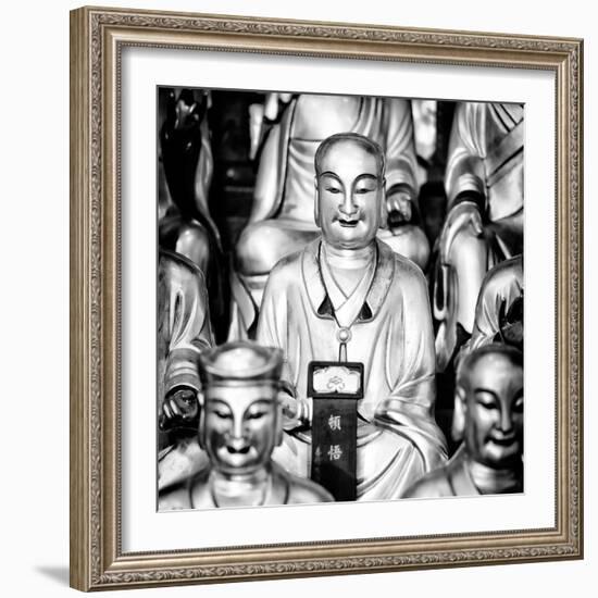 China 10MKm2 Collection - Gold Buddhist Statue in Longhua Temple-Philippe Hugonnard-Framed Photographic Print