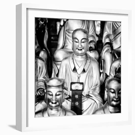 China 10MKm2 Collection - Gold Buddhist Statue in Longhua Temple-Philippe Hugonnard-Framed Photographic Print