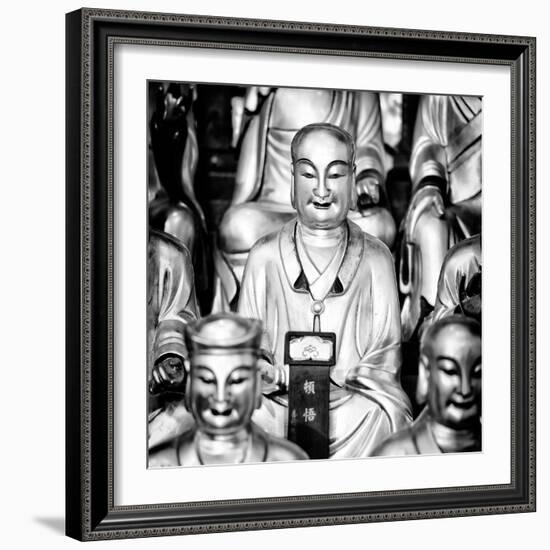 China 10MKm2 Collection - Gold Buddhist Statue in Longhua Temple-Philippe Hugonnard-Framed Photographic Print