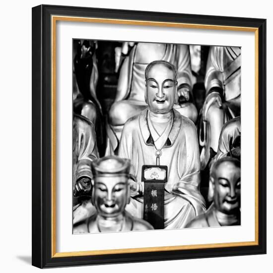 China 10MKm2 Collection - Gold Buddhist Statue in Longhua Temple-Philippe Hugonnard-Framed Photographic Print