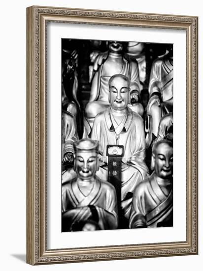 China 10MKm2 Collection - Gold Buddhist Statue in Longhua Temple-Philippe Hugonnard-Framed Photographic Print