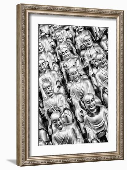 China 10MKm2 Collection - Gold Buddhist Statue in Longhua Temple-Philippe Hugonnard-Framed Photographic Print