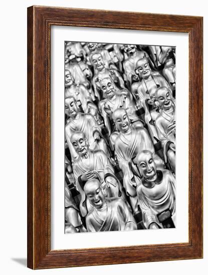 China 10MKm2 Collection - Gold Buddhist Statue in Longhua Temple-Philippe Hugonnard-Framed Photographic Print