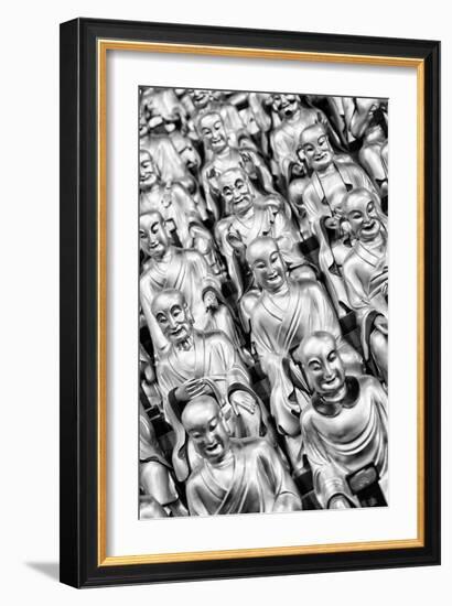 China 10MKm2 Collection - Gold Buddhist Statue in Longhua Temple-Philippe Hugonnard-Framed Photographic Print