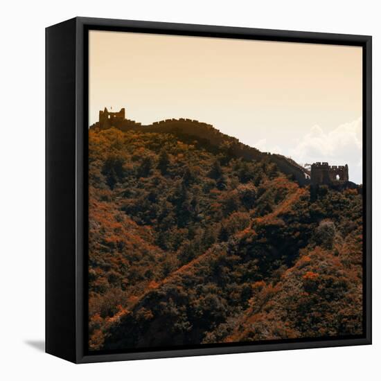 China 10MKm2 Collection - Great Wall of China - Fall Colors-Philippe Hugonnard-Framed Premier Image Canvas