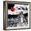 China 10MKm2 Collection - Great Wall with the Chinise Flag-Philippe Hugonnard-Framed Photographic Print