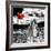 China 10MKm2 Collection - Great Wall with the Chinise Flag-Philippe Hugonnard-Framed Photographic Print