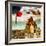 China 10MKm2 Collection - Great Wall with the Chinise Flag-Philippe Hugonnard-Framed Photographic Print