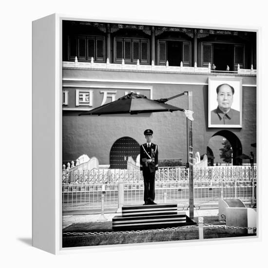 China 10MKm2 Collection - Guard in the Tiananmen Square - Beijing-Philippe Hugonnard-Framed Premier Image Canvas