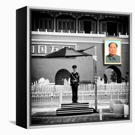 China 10MKm2 Collection - Guard in the Tiananmen Square - Beijing-Philippe Hugonnard-Framed Premier Image Canvas