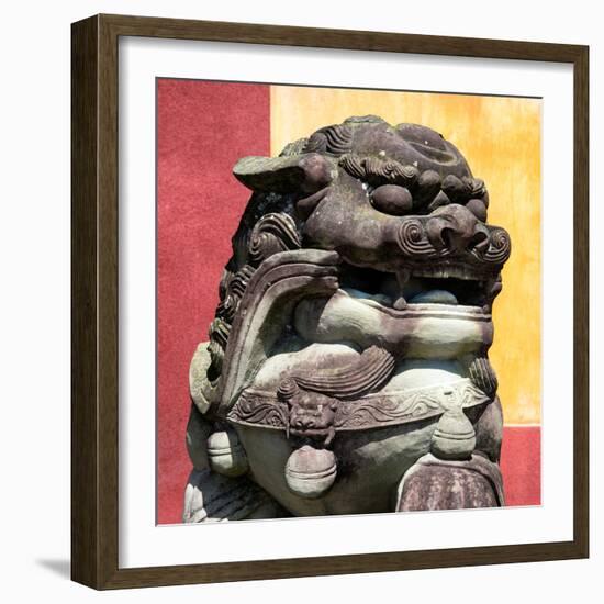 China 10MKm2 Collection - Guardian of the Temple-Philippe Hugonnard-Framed Photographic Print