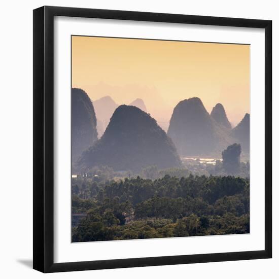 China 10MKm2 Collection - Guilin National Park at Sunset-Philippe Hugonnard-Framed Photographic Print