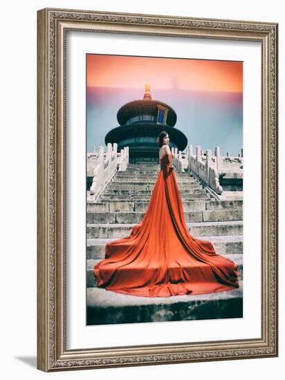 China 10MKm2 Collection - Instants Of Series - Fashion Red-Philippe Hugonnard-Framed Photographic Print